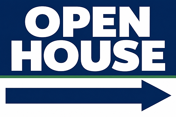 18x12 Corex Directional Yard Signs + Wire Stakes