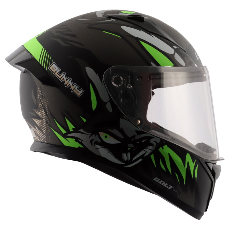 VEGA BOLT BUNNY DULL BLACK GREEN M/V (L)