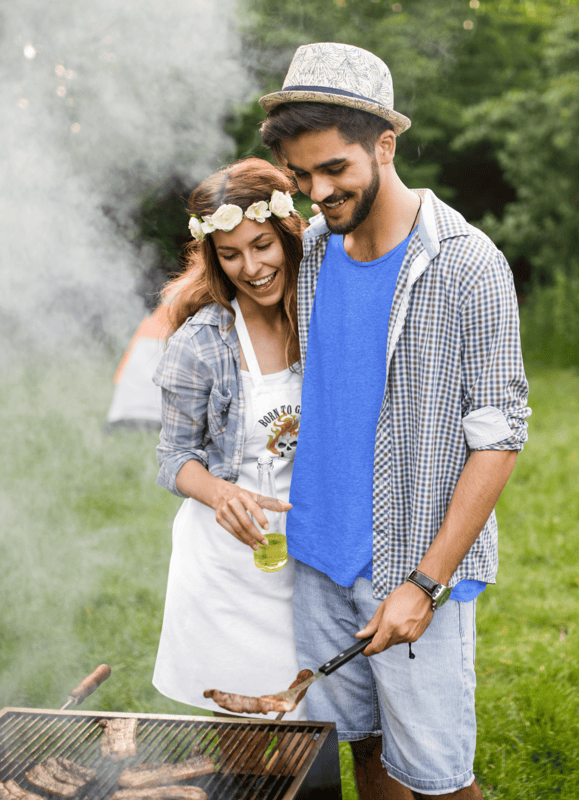 Born To Grill Embroidered Apron