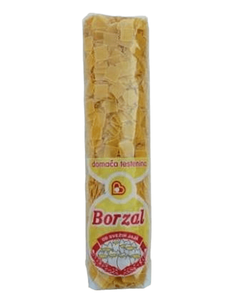 Egg Noodles Large Square 200g/24 - flekice  - Borzal
