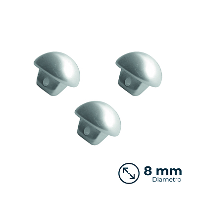 Boton Imitacion Perla Blanco # 8Mm Paquete X 144 Unidades