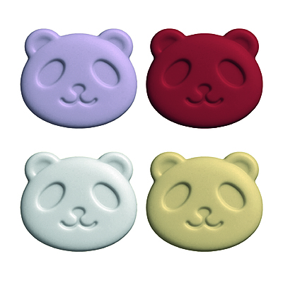 Boton Infantil Cara Panda paquete x 50 unidades colores surtidos Boton Infantil Cara Panda paquete x 50 unidades colores surtidos