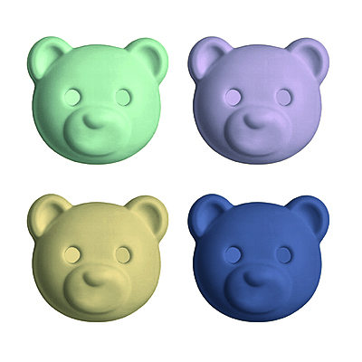 Boton Infantil Cara Oso paquete x 50 unidades colores surtidos Boton Infantil Cara Oso paquete x 50 unidades colores surtidos