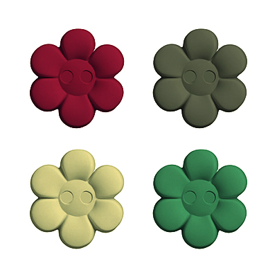 Boton Infantil Flor 14mm paquete x 50 unidades colores surtidos