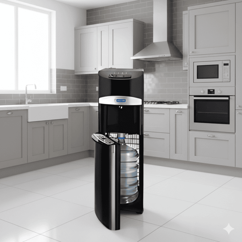 Child safety lock feature on the hot water tap of a Blue Star BL1HPCGA.