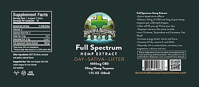 Daytime Full Spectrum Hemp Oil Extra Strength Formula