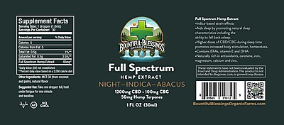 Nighttime Full Spectrum Hemp Oil Extra Strength Formula