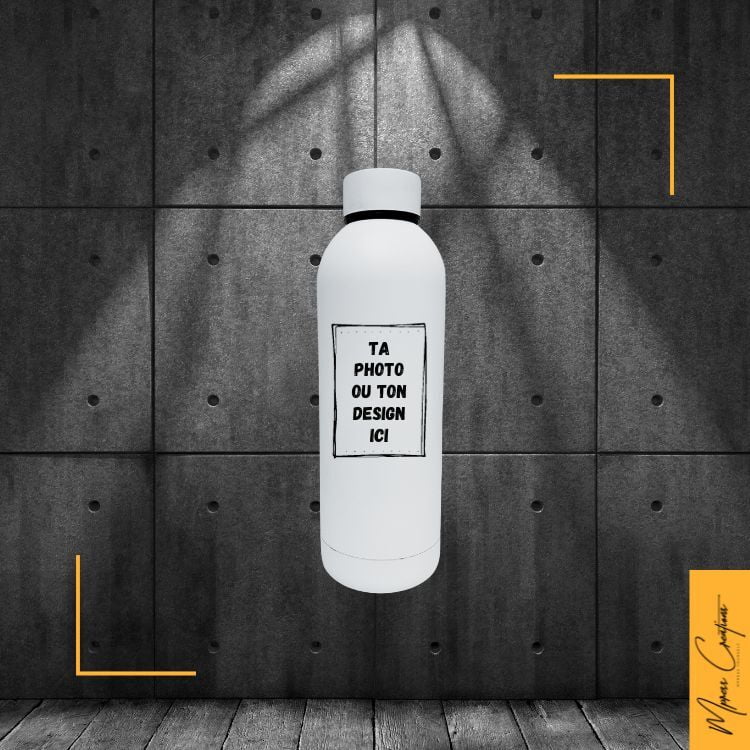 Bouteille d'eau (blanc mat) Bouteille d'eau (blanc mat)