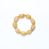 Bracelet Yellow Jade Unshaped Big