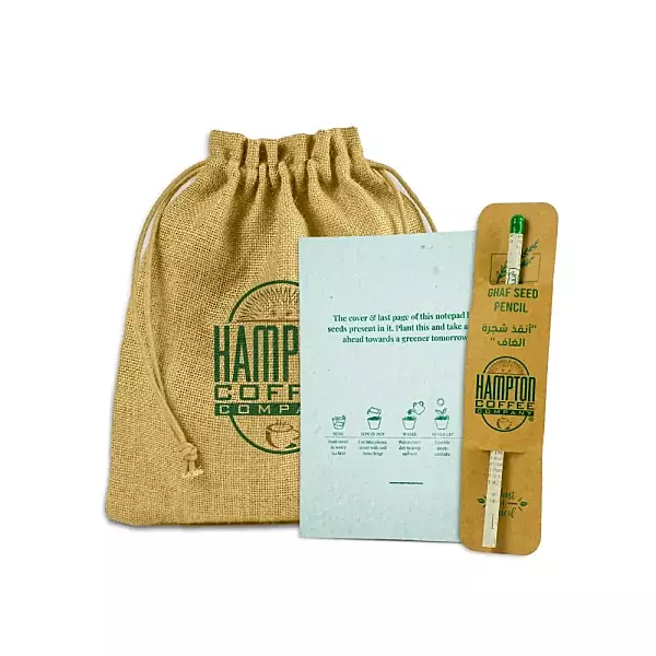 Sustainable Plant a Seed Gift Set with Eco-friendly Jute Pouch