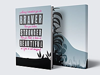 Braver Stronger Beautiful | Premium Motivational Notebook