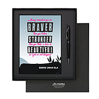 Braver Stronger Beautiful | Premium Motivational Notebook