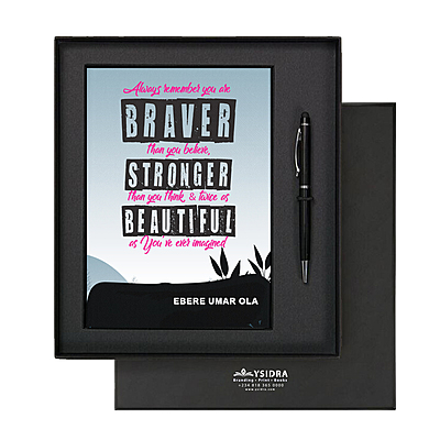 Braver Stronger Beautiful | Premium Motivational Notebook