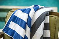 Breeze American Luxury Pool Towel, Blue Stripes, 35" x 70" 21 Lb.