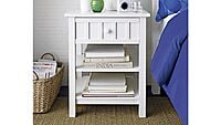 William Bedside Table in White