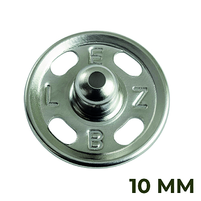Broche Presión Brass Níquel 10mm Caja por 144 Unidades