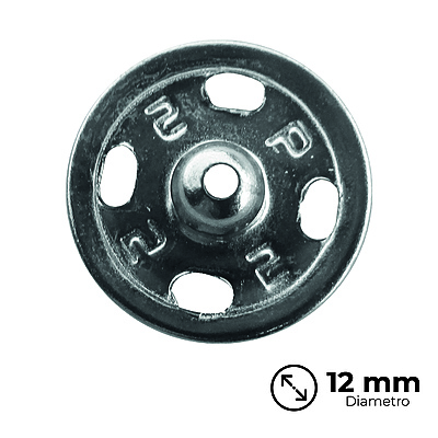 Broche Presión Brass Níquel 12mm Caja por 144 Unidades Broche Presión Brass Níquel 12mm Caja por 144 Unidades