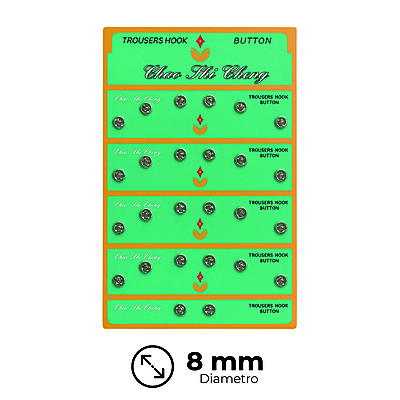 Broche Presión Brass Níquel 08mm Caja por 144 Unidades Broche Presión Brass Níquel 08mm Caja por 144 Unidades