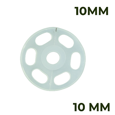 Broche Presión Plástico Transparente 10mm Caja por 144 Unidades