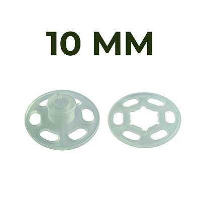Broche Presión Plástico Transparente 10mm Caja por 144 Unidades Broche Presión Plástico Transparente 10mm Caja por 144 Unidades