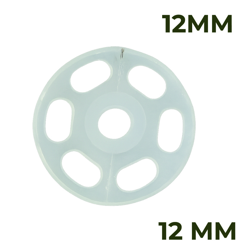 Broche Presión Plástico Transparente 12mm Caja por 144 Unidades Broche Presión Plástico Transparente 12mm Caja por 144 Unidades