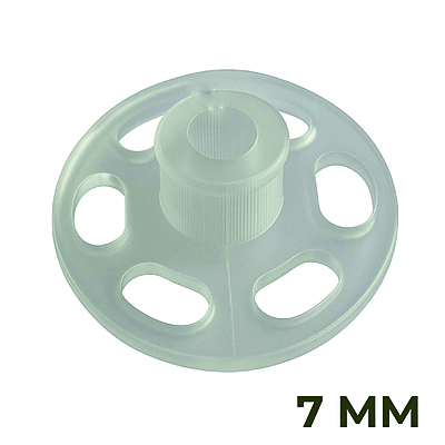 Broche Presión Plástico Transparente 07mm Caja por 144 Unidades