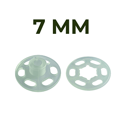Broche Presión Plástico Transparente 07mm Caja por 144 Unidades Broche Presión Plástico Transparente 07mm Caja por 144 Unidades