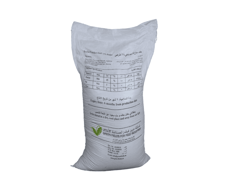 Broiler Finisher Feed 15% 50kg (Green Field)