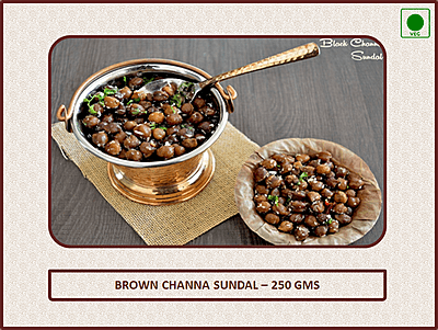 Brown Channa Sundal - 250 Gms (No Onion - Garlic) Brown Channa Sundal - 250 Gms (No Onion - Garlic)