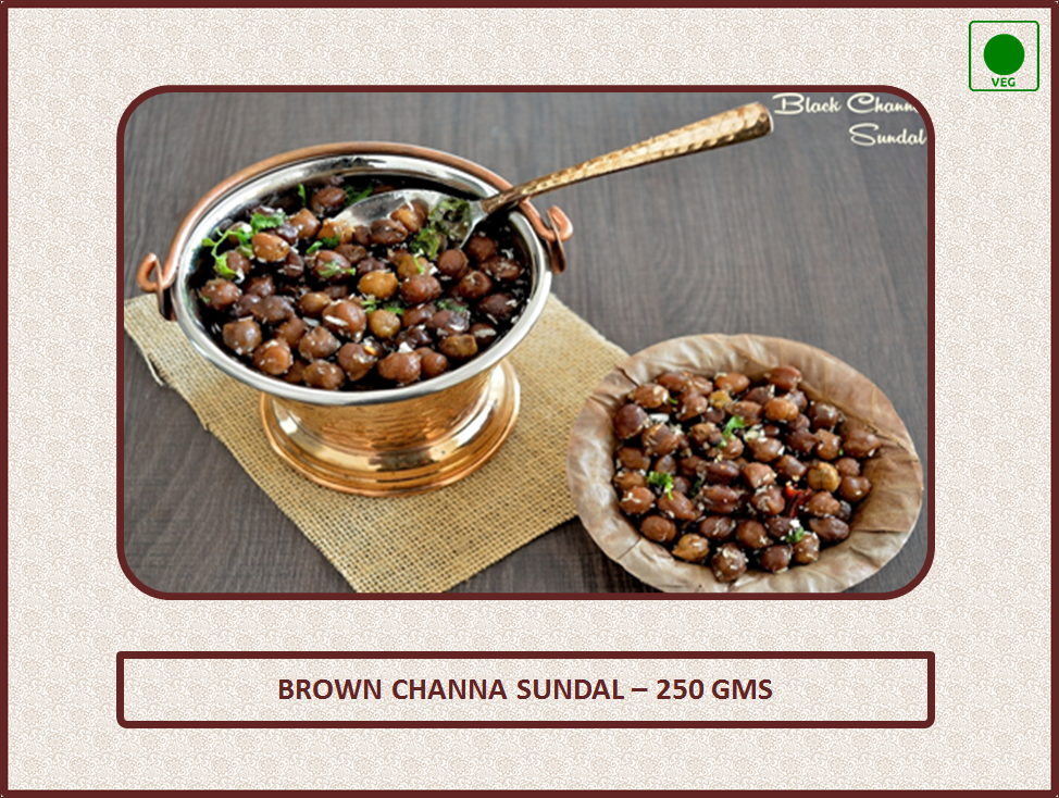 Brown Channa Sundal - 250 Gms (No Onion - Garlic)