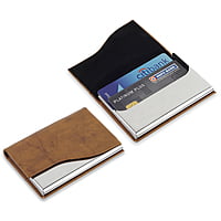 Brown Leather-Textured Cardholder Brown Leather-Textured Cardholder