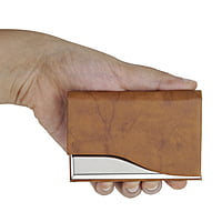 Brown Leather-Textured Cardholder Brown Leather-Textured Cardholder