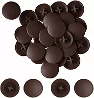 PVC Screw Caps | Dark Brown | Pack of 25