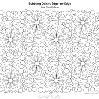 Bubbling Daisies Edge-to-Edge | Digital Longarm Quilting Pattern