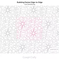 Bubbling Daisies Edge-to-Edge | Digital Longarm Quilting Pattern