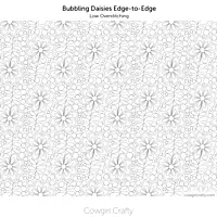 Bubbling Daisies Edge-to-Edge | Digital Longarm Quilting Pattern