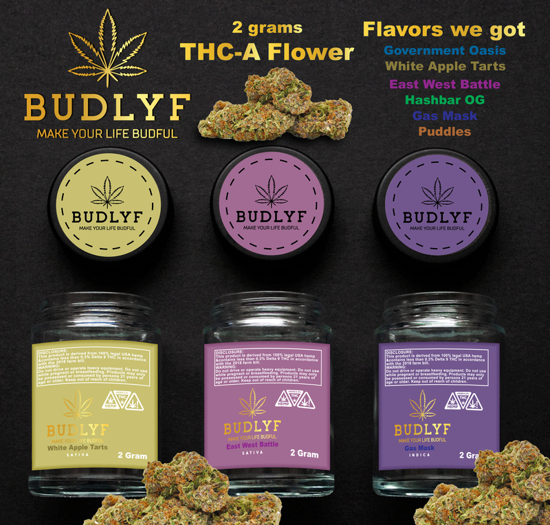 BUDLYF PREMIUM FLOWER 2 GRAM | 6CT