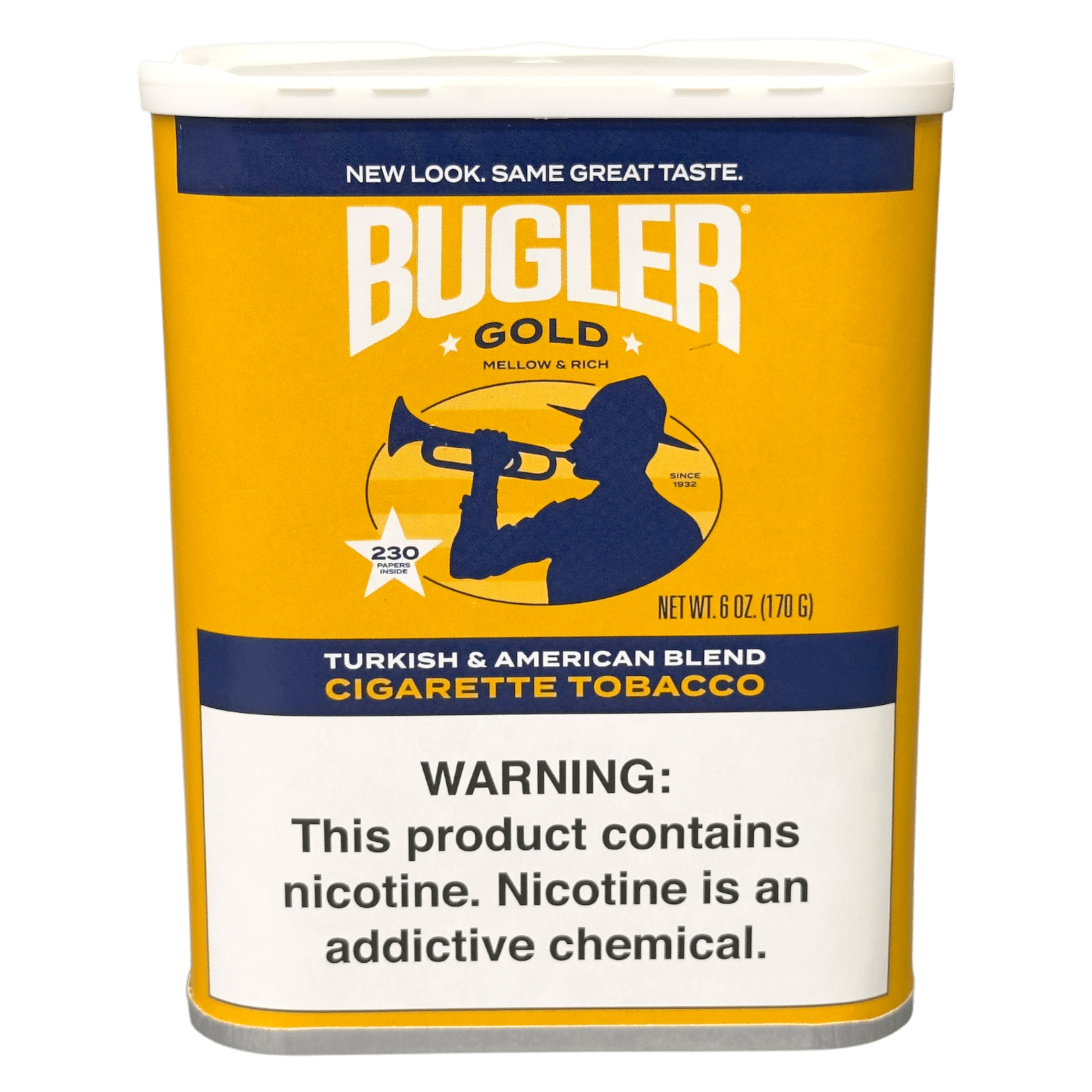BUGLER CAN GOLD TOBACCO 6OZ