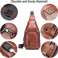 Bull Captain Leather Chest Bag