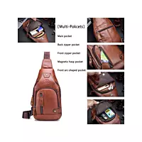 Bull Captain Leather Chest Bag