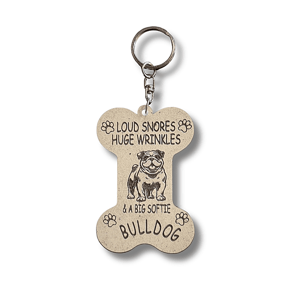 Dog Bone Keyring