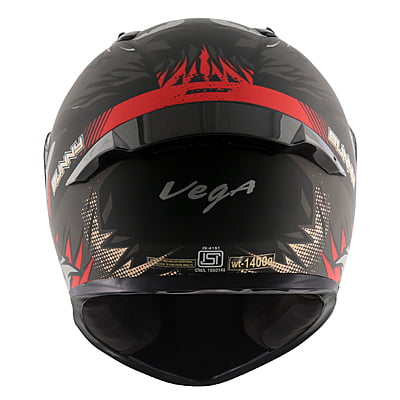 VEGA BOLT BUNNY DULL BLACK RED M/V (M)