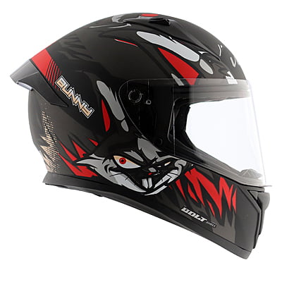 VEGA BOLT BUNNY DULL BLACK RED M/V (M)