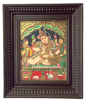 Butter Krishna Tanjore Painting Butter Krishna Tanjore Painting
