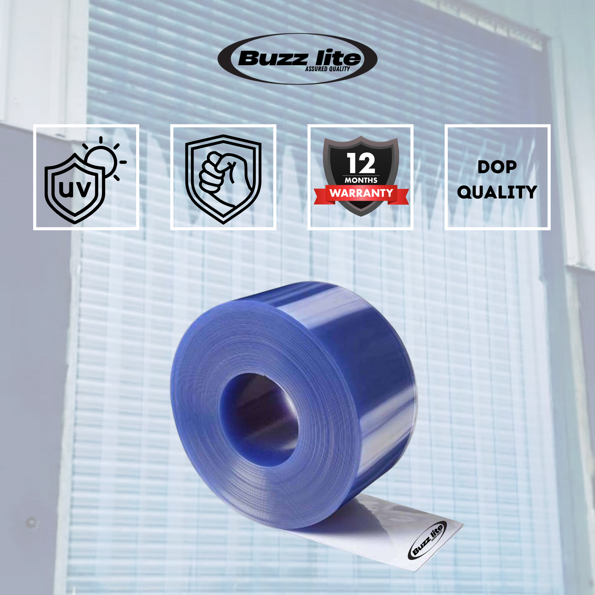 Buzz lite Riptide Premium- 2 MM x 200 MM PVC Roll | 50 Mtr.