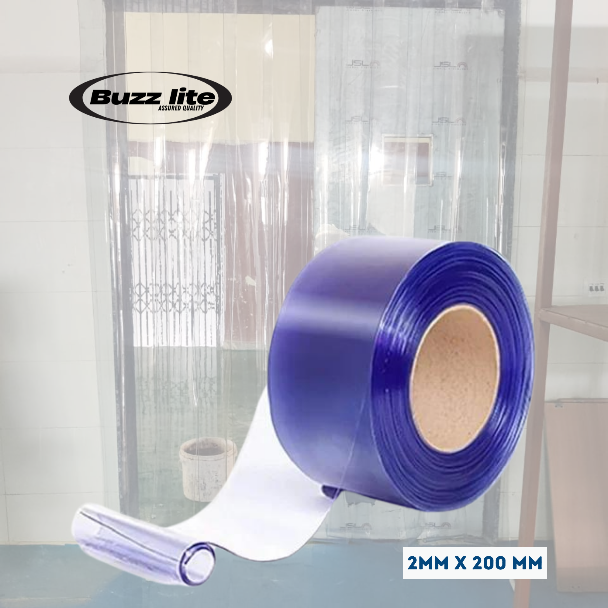 Buzz lite riptide premium Pvc strip curtain for factories