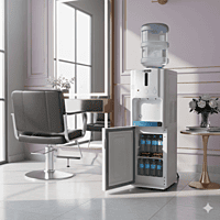 BWD3FMRUA model water dispenser with a functional 14-liter cabinet.