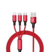 Câble Adaptateur USB Type C Mâle Vers Mini HDMI + USB Type C + Lightning