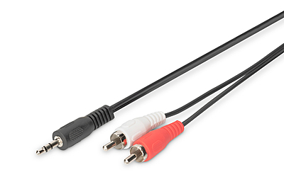 Câble Audio 3.5mm Mâle Vers 2x RCA 25 Pi Mâle 7.6M Global