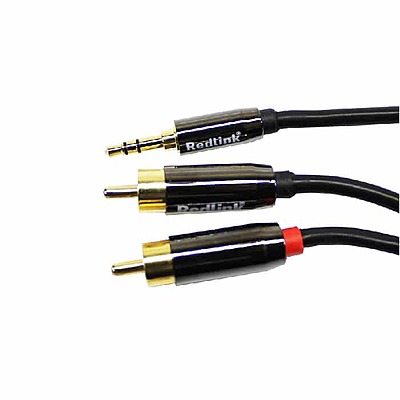 Câble Audio 3.5mm Mâle Vers 2x RCA Mâle 15 M